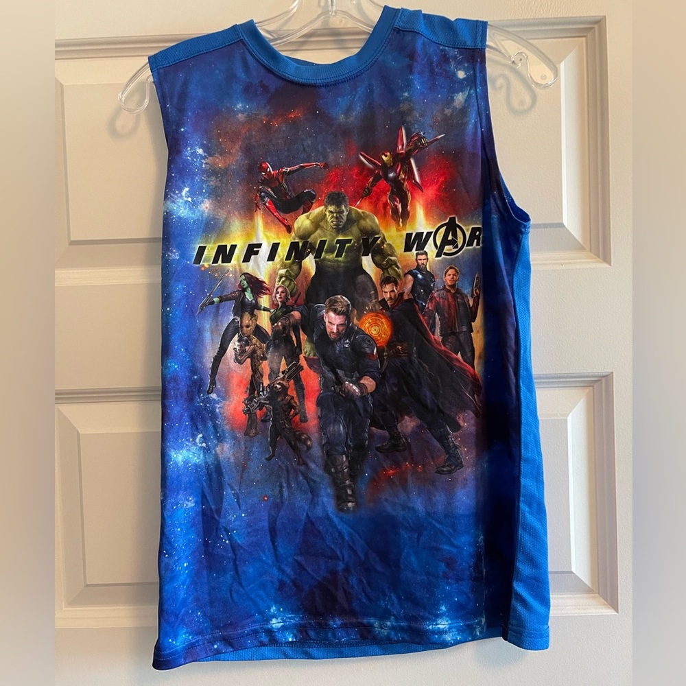 Blue Marvel tank top